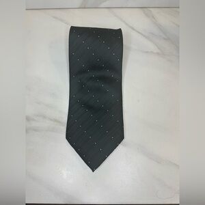 Boss Hugo Boss classic corpcore dark green striped silk necktie